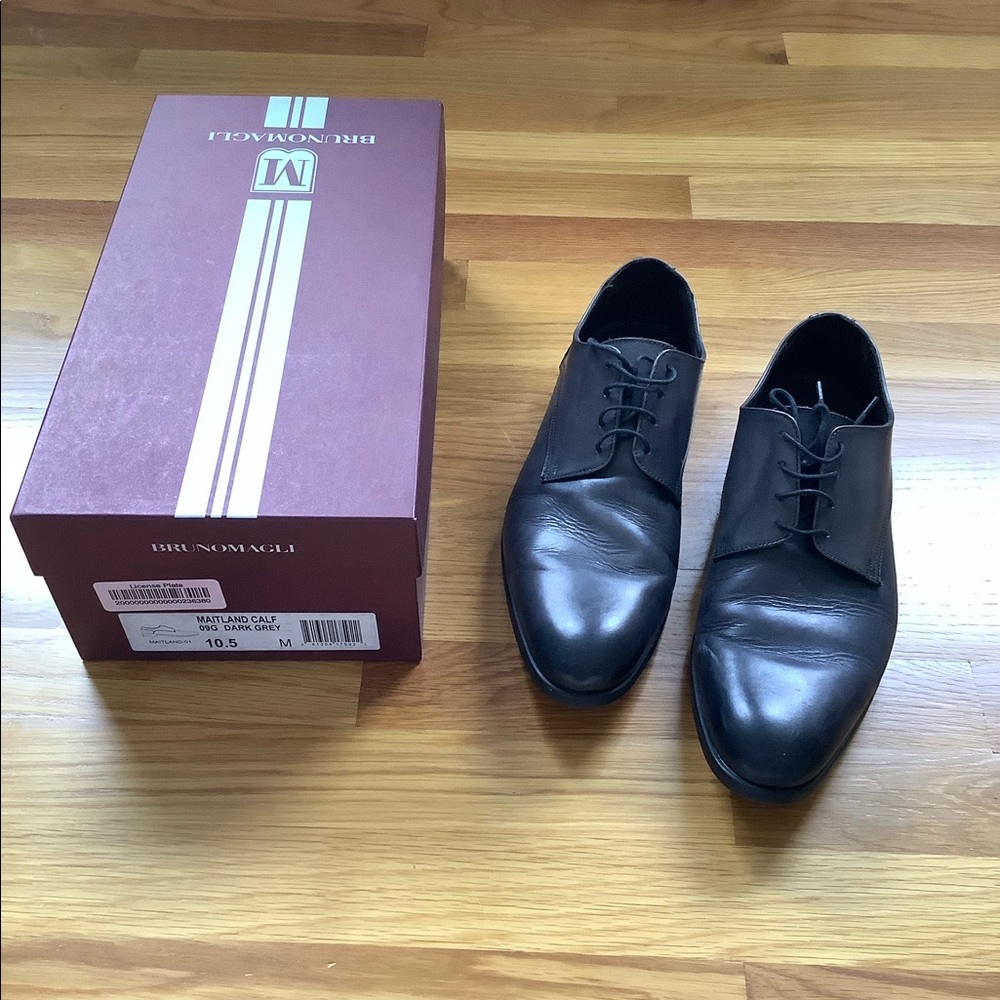 Bruno Magli men’s Dress shoes, dark grey, 10.5